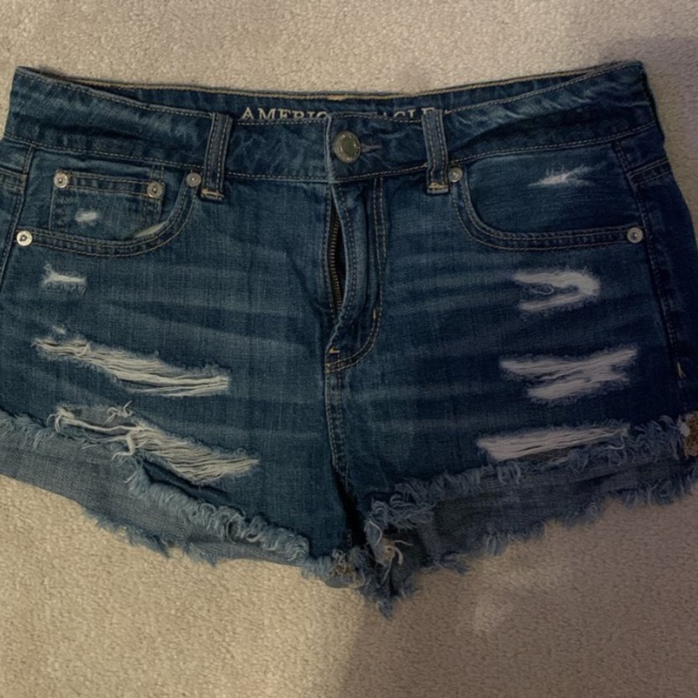 american eagle jean shorts